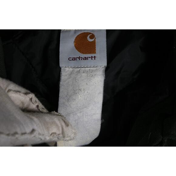 Carhartt Jacket XXL Green Collar Chore Coat Barn 4 Pocket Utility Long - Picture 4 of 8